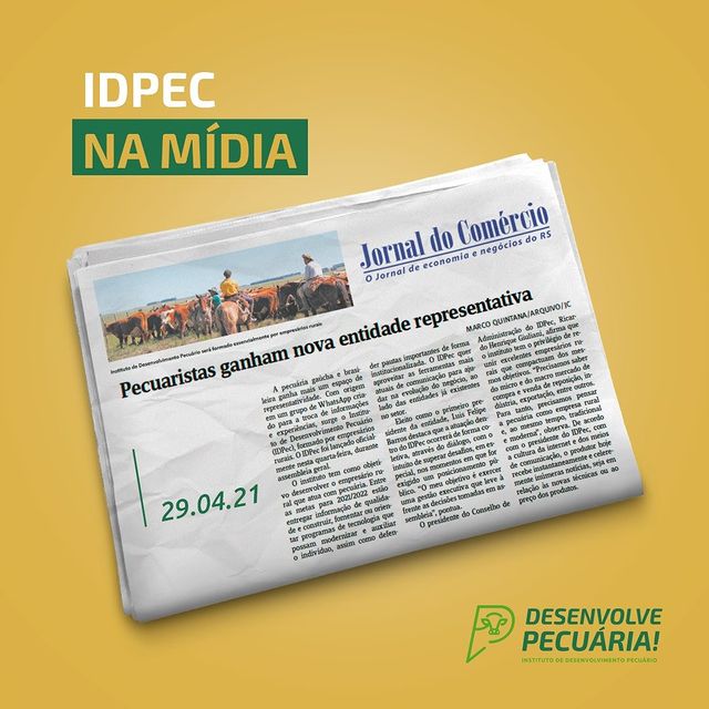 Desenvolve Pecuária é destaque no Jornal do Comércio